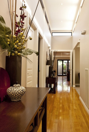 Decorating a long narrow hallway