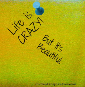 Beautiful Crazy Life Quotes Image Favim