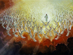 Then they will see the Son of man coming in clouds with great power ...