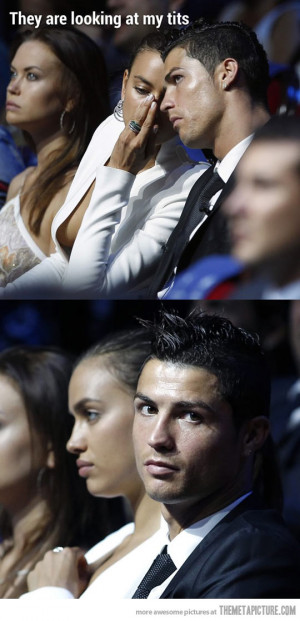 Funny photos funny Ronaldo girlfriend photo