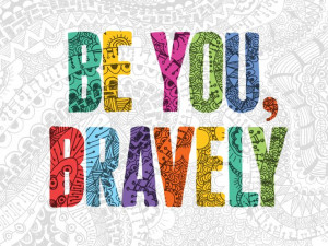 just love the colors of this, a bold statement to be you bravely. ~A