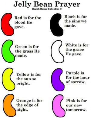 Jelly Bean Prayer Coloring Pages