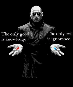 Will you take the red pill and keep reading, or the blue pill, and go ...
