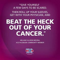 Beat it! #cancer More