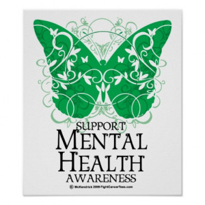 Mental Health Butterfly Poster