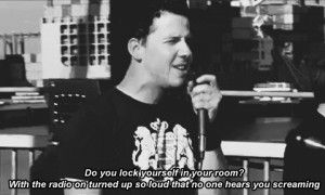 gif Black and White text perfect lyrics cry 2004 simple plan