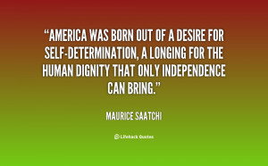 America Was Born Out Of A Desire For Self-Determination