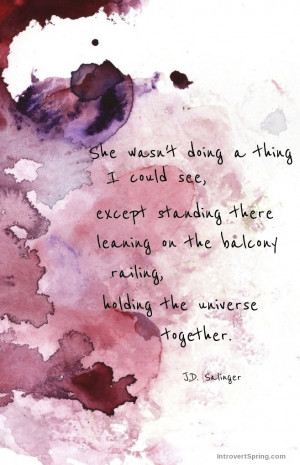 JD Salinger Quotes From I Knew a Girl