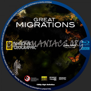National Geographic Great Migrations Blu Ray Label