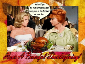 Bewitched Happy Thanksgiving Day From Samantha & Endora