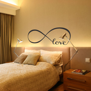 Personalized Infinity Symbol Bedroom Wall Decal Bedroom Decor Quotes ...
