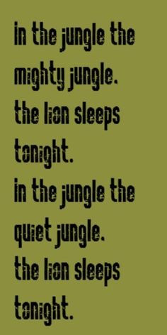 ... jungle) (F- the mighty jungle) (C-the lion sleeps to) (G7- night