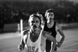 Steve Prefontaine in action during a 1972 track and field event in ...