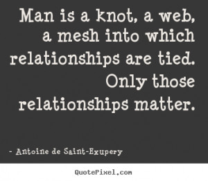 ... into which relationships are tied. Only those relationships matter