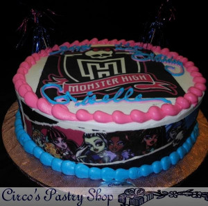 Monster High Birthday Cake Birthday Cake With Monster High Edible ...
