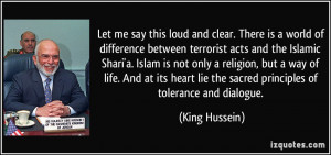 More King Hussein Quotes