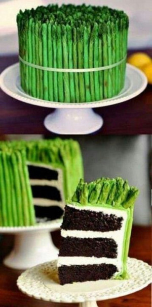 Psych! Love this asparagus cake
