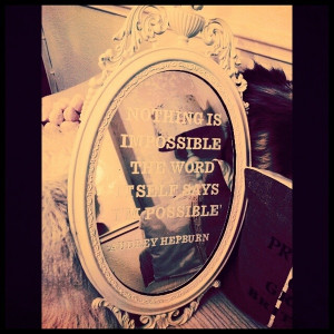 Motivational quote mirror !! craft-ideas