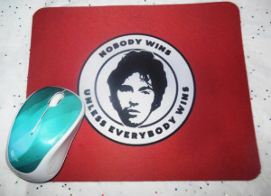 Bruce Springsteen mouse pad, red, unique, handmade, gift ...