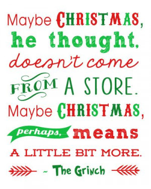 Free Christmas Printables: Grinch Quote + 15 more! - Happiness is ...