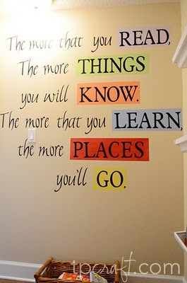 Dr. Seuss Quote for Reading Nook