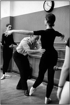 George Balanchine teaching at the School of American Ballet. 1959 ...