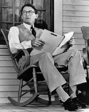 ... 8X10 Gregory Peck Atticus Finch On His Front Porch Free Shipping