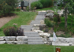 meadowville residential landscaping slopes