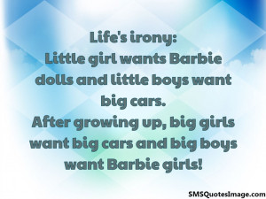Big boys want Barbie girls...
