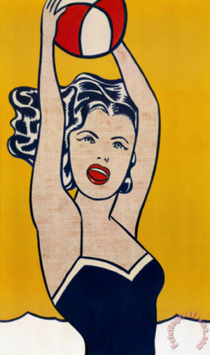 Girl with Ball by Roy Lichtenstein