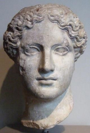 This head is replicas of Phidias' statue known as the 