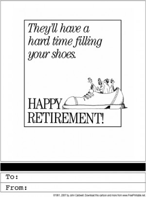 retirement printable greeting card wish a colleague happy retirement ...