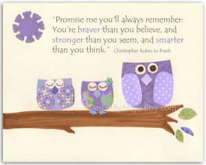 Owl From Winnie The Pooh Quotes Owls quote: promise me