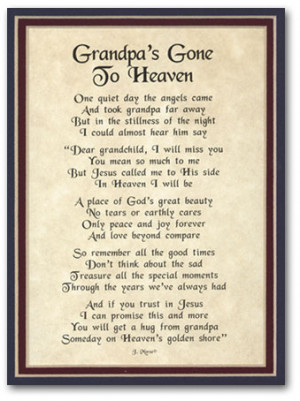 Grandfather in Heaven Poem http://alargu.soclog.se/