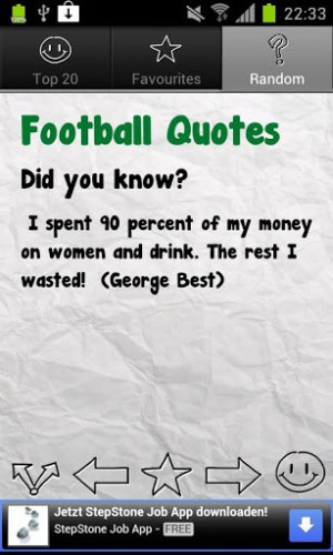 View bigger - Football Quotes Deluxe for Android screenshot