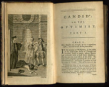 ... English translation by T. Smollett et al. of Voltaire's Candide , 1762