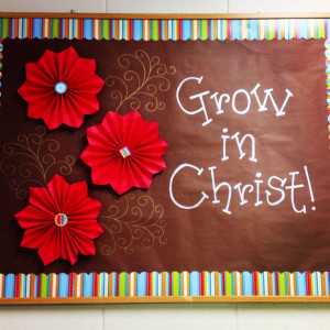 Christian Spring Bulletin Board