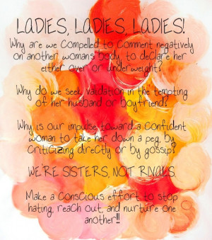 WE'RE SISTERS, NOT RIVALS.