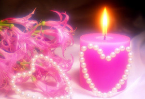 Love Candle Wallpaper
