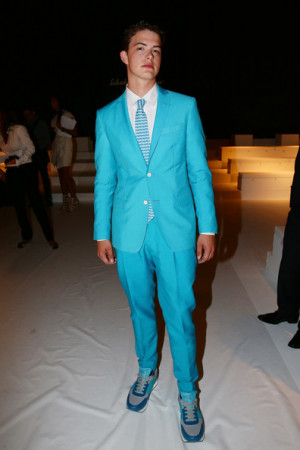 Israel Broussard Israel Broussard attends the Salvatore Ferragamo show