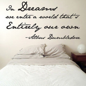 Dumbledore Dreams Quote Wall Decal Harry Potter