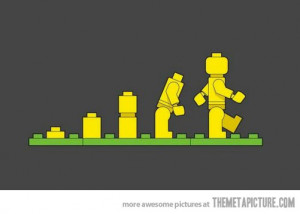 Funny photos funny Lego evolution timeline