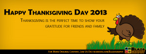 Happy Quotes Facebook Covers Happy thanksgiving day 2013