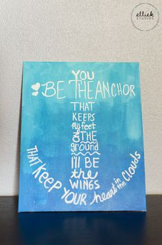 anchor quote ombre canvas painting from ellie k studios more canvas ...