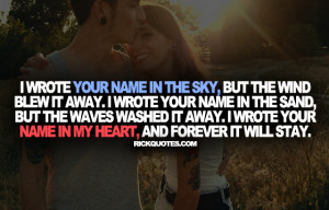 Love Quotes | Your Name In The Sky Couple Love hug Fun Kiss Romantic ...