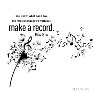 ... . If a relationship can’t work out, make a record.