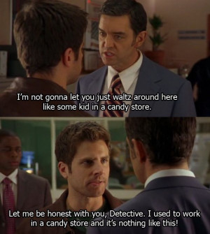What it's like to work at a candy store according to Shawn Spencer
