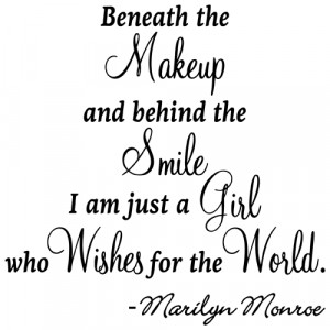 ... WISH FOR THE WORLD MARILYN MONROE QUOTE VINYL WALL DECAL STICKER ART