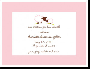 Baby Girl Birth Announcements Quotes
