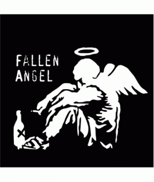 FALLEN ANGEL - Women's T-Shirt Unofficial Banksy style fallen angel ...
